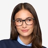 Milo Matte Black PlasticEyeglass Frames for Women from EyeBuyDirect