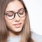 Dinah Matte Black Plastique Montures de lunettes de vue pour Femmes d'EyeBuyDirect