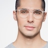 Dinah Matte White PlastiqueMontures de lunettes de vue pour Hommes d'EyeBuyDirect
