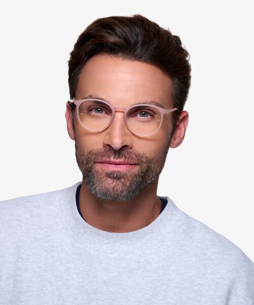 Dinah Matte Pink PlasticEyeglass Frames for Men from EyeBuyDirect