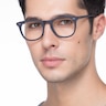 Providence Matte Navy AcetateEyeglass Frames for Men from EyeBuyDirect