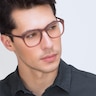 Providence Matte Brown AcetateEyeglass Frames for Men from EyeBuyDirect