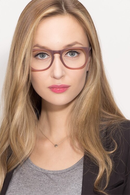 Providence Matte Brown AcetateEyeglass Frames for Women from EyeBuyDirect
