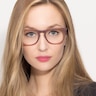 Providence Matte Brown AcetateEyeglass Frames for Women from EyeBuyDirect