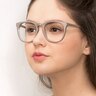 Providence Warm Gray AcetateEyeglass Frames for Women from EyeBuyDirect