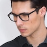 Rhode Island Matte Black AcetateEyeglass Frames for Men from EyeBuyDirect