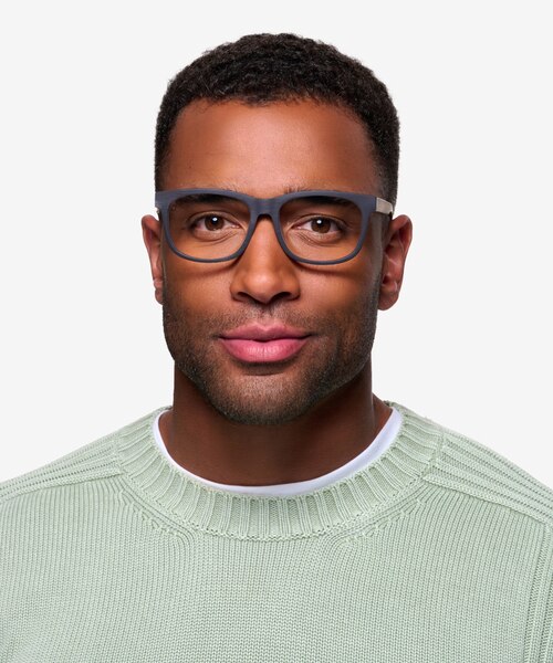White Pine Black AcetateEyeglass Frames for Men from EyeBuyDirect