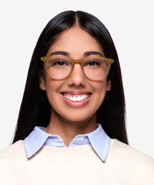 Flume Taupe AcetateEyeglass Frames for Women from EyeBuyDirect
