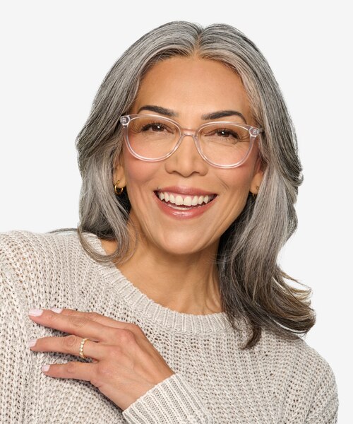 Hepburn Clear AcetateEyeglass Frames for Men from EyeBuyDirect
