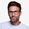 Mandi Teal AcétateMontures de lunettes de vue pour Hommes d'EyeBuyDirect