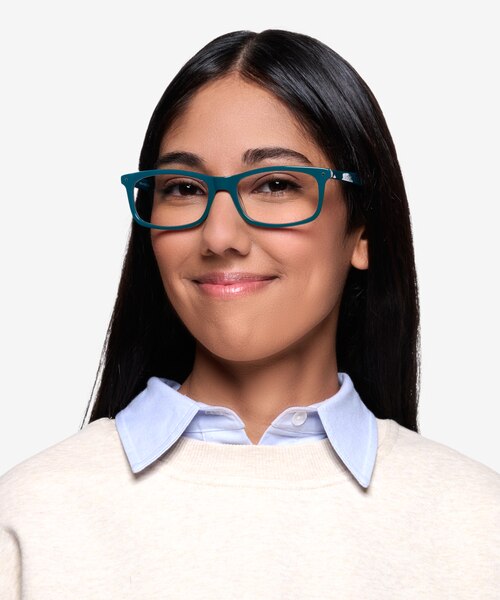 Mandi Teal AcétateMontures de lunettes de vue pour Femmes d'EyeBuyDirect