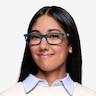 Mandi Teal AcétateMontures de lunettes de vue pour Femmes d'EyeBuyDirect