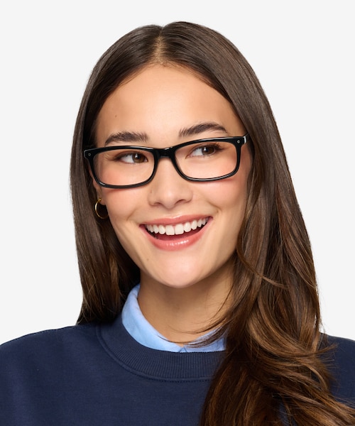 Mandi Black AcetateEyeglass Frames for Women from EyeBuyDirect
