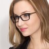 Mesquite Black Yellow AcetateEyeglass Frames for Women from EyeBuyDirect