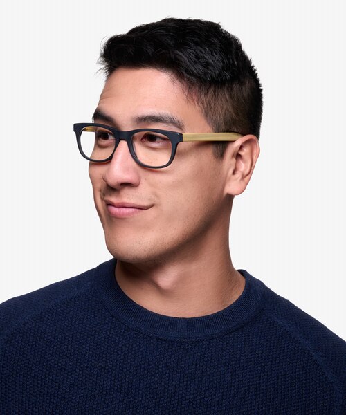 Panama Black AcetateEyeglass Frames for Men from EyeBuyDirect
