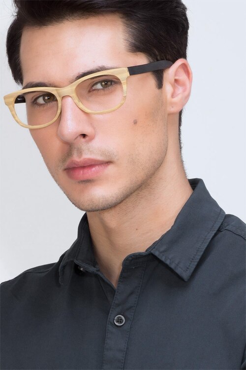 Panama Wood AcetateEyeglass Frames for Men from EyeBuyDirect