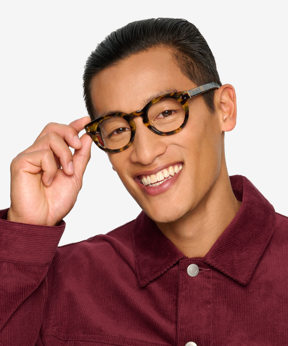 Morla Round Tortoise Full Rim Eyeglasses | Eyebuydirect Canada