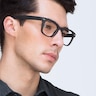 Atlee Matte Navy PlasticEyeglass Frames for Men from EyeBuyDirect