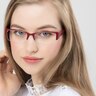 Diane Red PlasticEyeglass Frames for Women from EyeBuyDirect