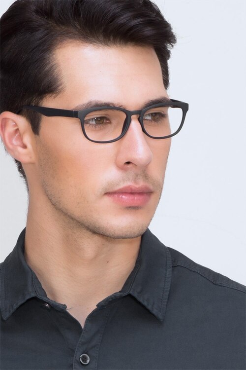 Drums Navy PlasticEyeglass Frames for Men from EyeBuyDirect