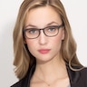 Drums Matte Black PlastiqueMontures de lunettes de vue pour Femmes d'EyeBuyDirect