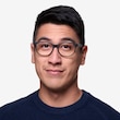 Moody Matte Black PlasticEyeglass Frames for Men from EyeBuyDirect