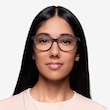 Moody Matte Black PlasticEyeglass Frames for Women from EyeBuyDirect