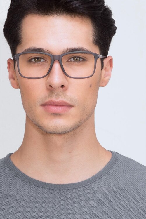 Pablo Matte Blue PlasticEyeglass Frames for Men from EyeBuyDirect