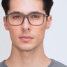 Pablo Matte Blue PlasticEyeglass Frames for Men from EyeBuyDirect
