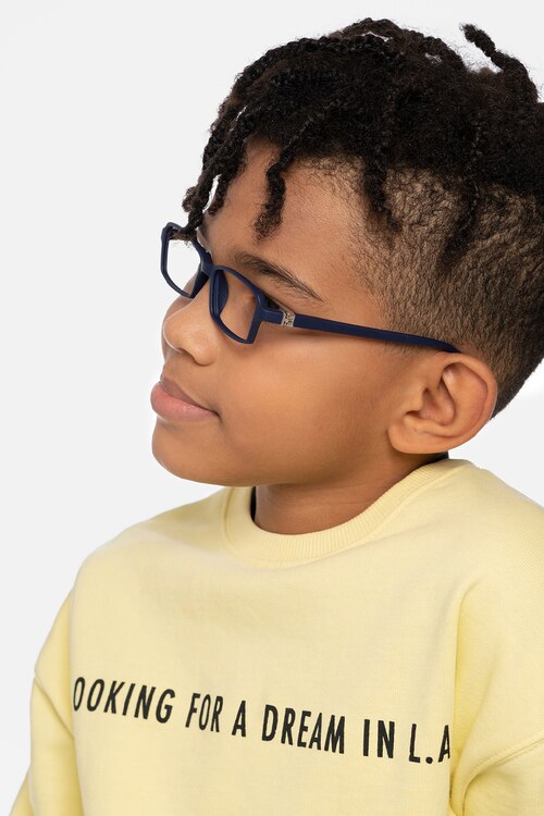 Ricki Matte Navy PlastiqueMontures de lunettes de vue pour Hommes d'EyeBuyDirect