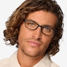 Versus Matte Black PlasticEyeglass Frames for Men from EyeBuyDirect