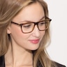 Default Brown AcetateEyeglass Frames for Women from EyeBuyDirect