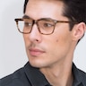 Default Brown Striped AcetateEyeglass Frames for Men from EyeBuyDirect