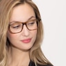 Default Brown Striped AcetateEyeglass Frames for Women from EyeBuyDirect