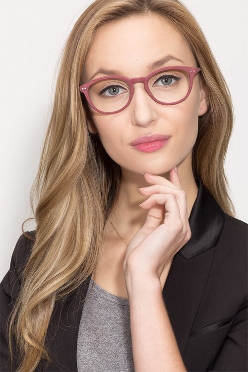 Runaway Burgundy AcétateMontures de lunettes de vue pour Femmes d'EyeBuyDirect