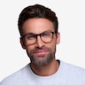 Skyline Brown Striped AcétateMontures de lunettes de vue pour Hommes d'EyeBuyDirect