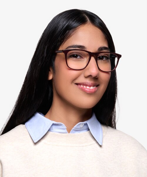 Skyline Brown Striped AcétateMontures de lunettes de vue pour Femmes d'EyeBuyDirect