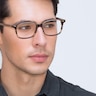 Sway Brown Striped AcetateEyeglass Frames for Men from EyeBuyDirect