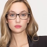 Sway Brown Striped AcetateEyeglass Frames for Women from EyeBuyDirect