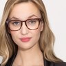 Samson Brun AcétateMontures de lunettes de vue pour Femmes d'EyeBuyDirect