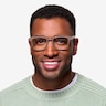 Samson Brown Striped AcétateMontures de lunettes de vue pour Hommes d'EyeBuyDirect