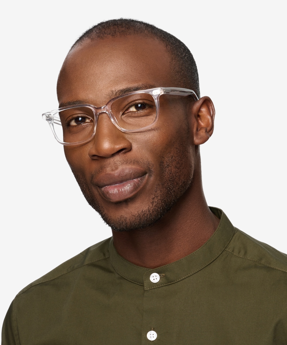 Pacific Rectangle Clear Full Rim Eyeglasses Eyebuydirect