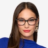 Pacific Noir AcétateMontures de lunettes de vue pour Femmes d'EyeBuyDirect