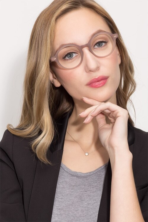 Aprem Matte Brown AcetateEyeglass Frames for Women from EyeBuyDirect
