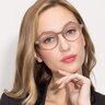 Aprem Matte Brown AcetateEyeglass Frames for Women from EyeBuyDirect