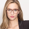 Capucine Red Floral AcetateEyeglass Frames for Women from EyeBuyDirect
