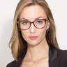 Jasmine Dark Red AcetateEyeglass Frames for Women from EyeBuyDirect