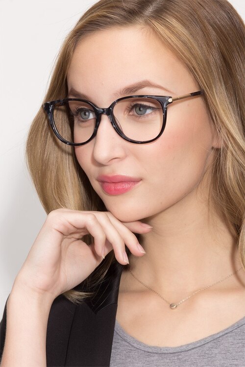 Jasmine Gray Floral AcetateEyeglass Frames for Women from EyeBuyDirect