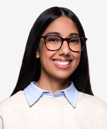 Dark Tortoise Demain -  Classic Acetate Eyeglasses