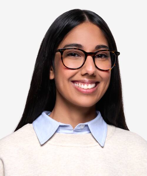 Dark Tortoise Demain -  Acetate Eyeglasses